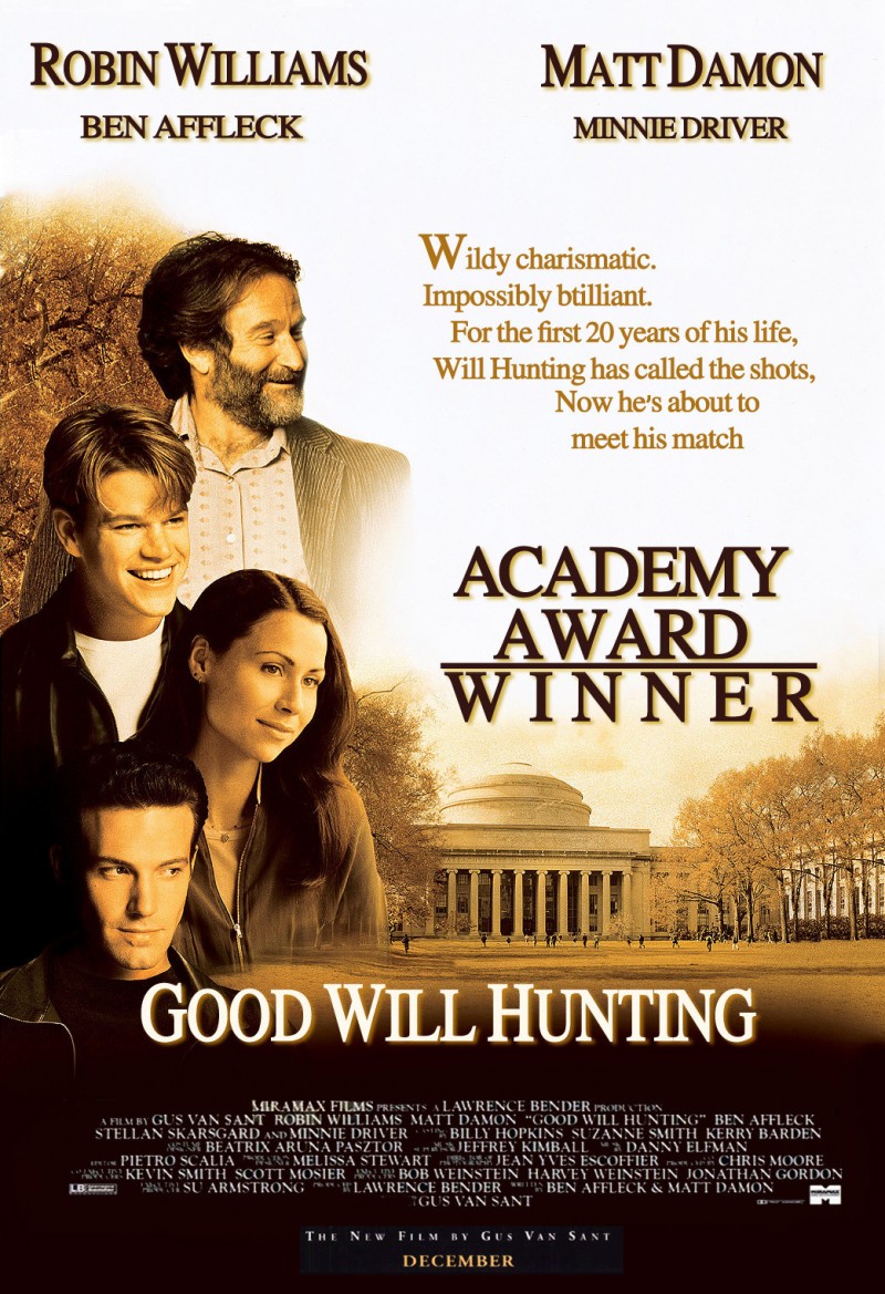 Good Will Hunting, Ben Affleck, Matt Damon, Robin Williams, Minnie Driver