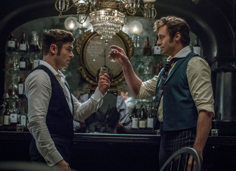 Zac Efron and Hugh Jackman in The Greatest Showman